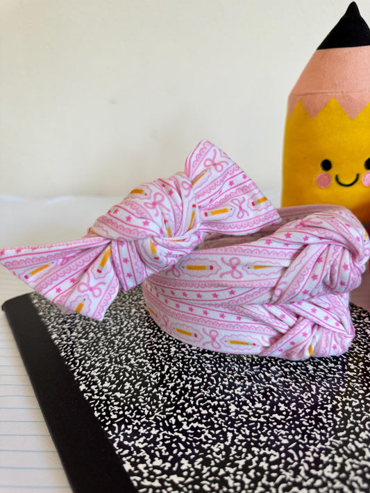 Pencils & Bows, Back to School Headband,  Teacher Headband