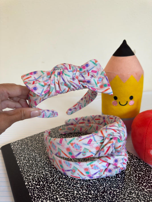 Art Class Supplies, Back to School Headband,  Teacher Headband