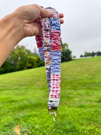 Faux Patchwork Lanyards & Wristlets