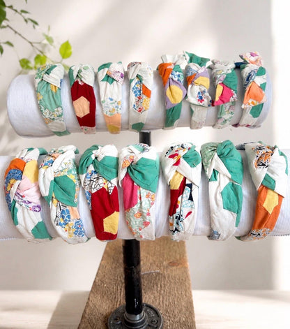REPURPOSED Quilt Top  Headband