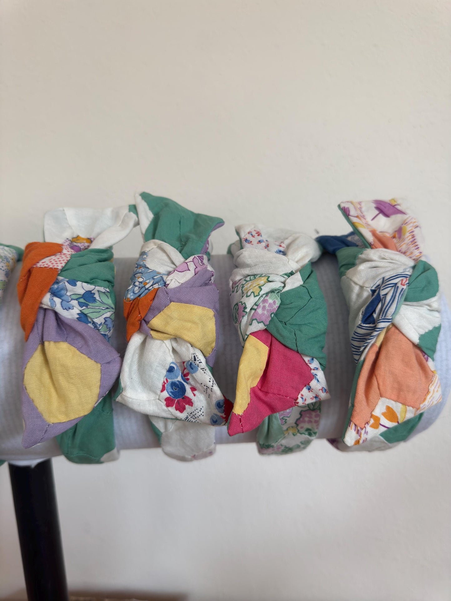 REPURPOSED Quilt Top  Headband