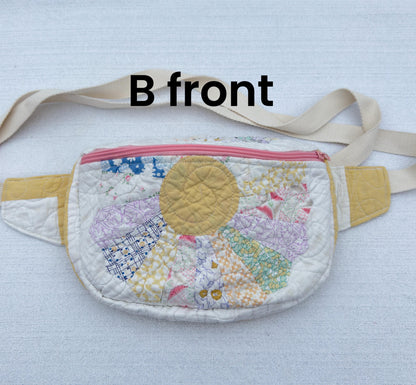 Handmade Vintage Repurposed Quilt Bum Bag