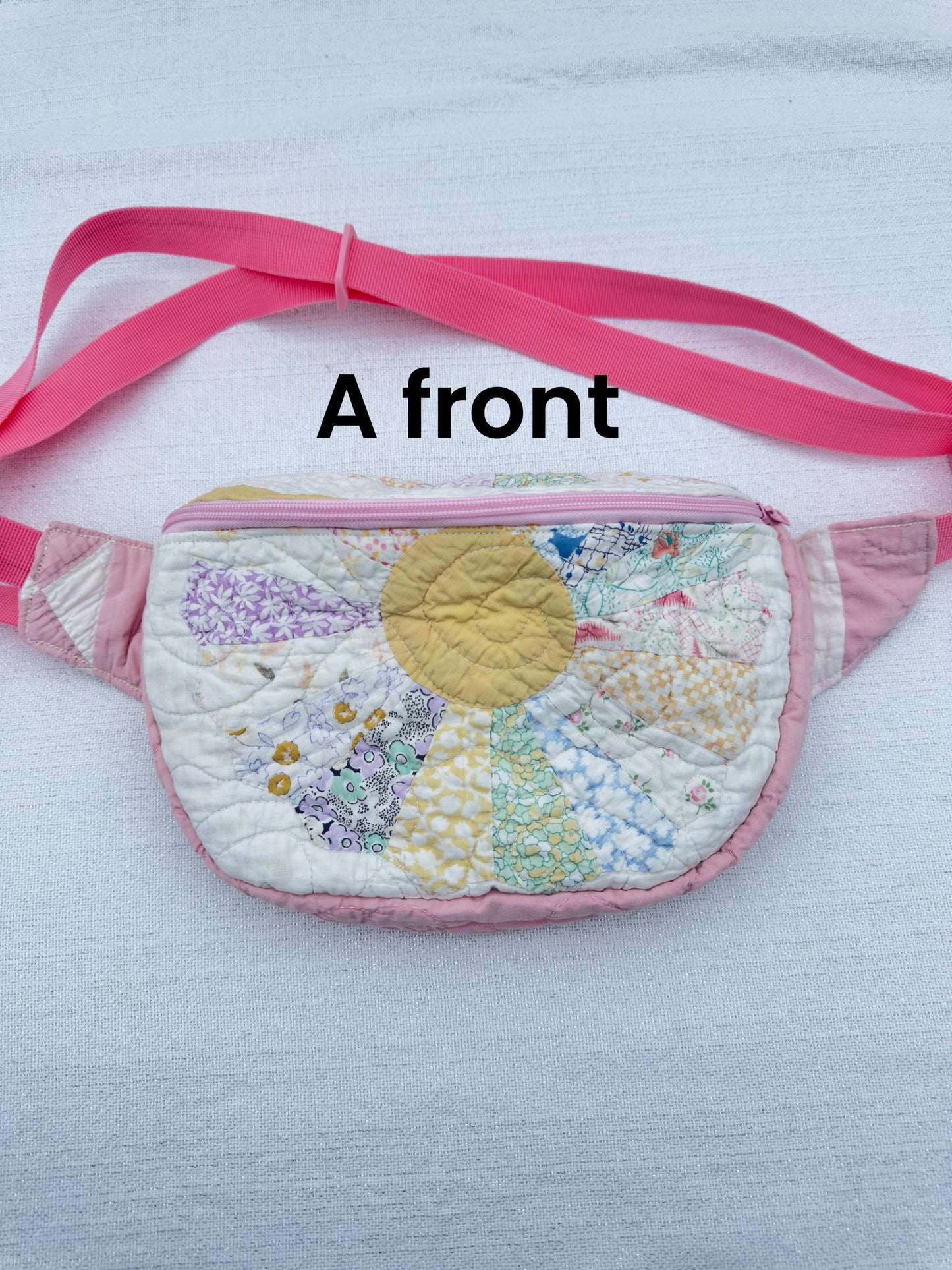 Handmade Vintage Repurposed Quilt Bum Bag