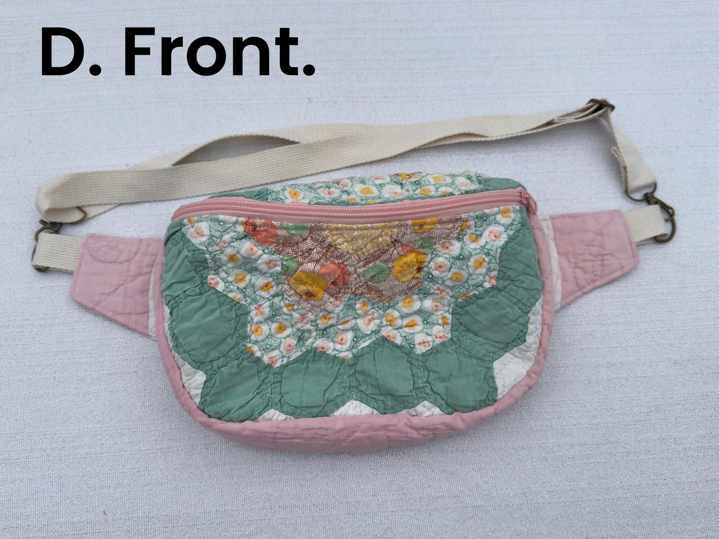 Handmade Vintage Repurposed Quilt Bum Bag