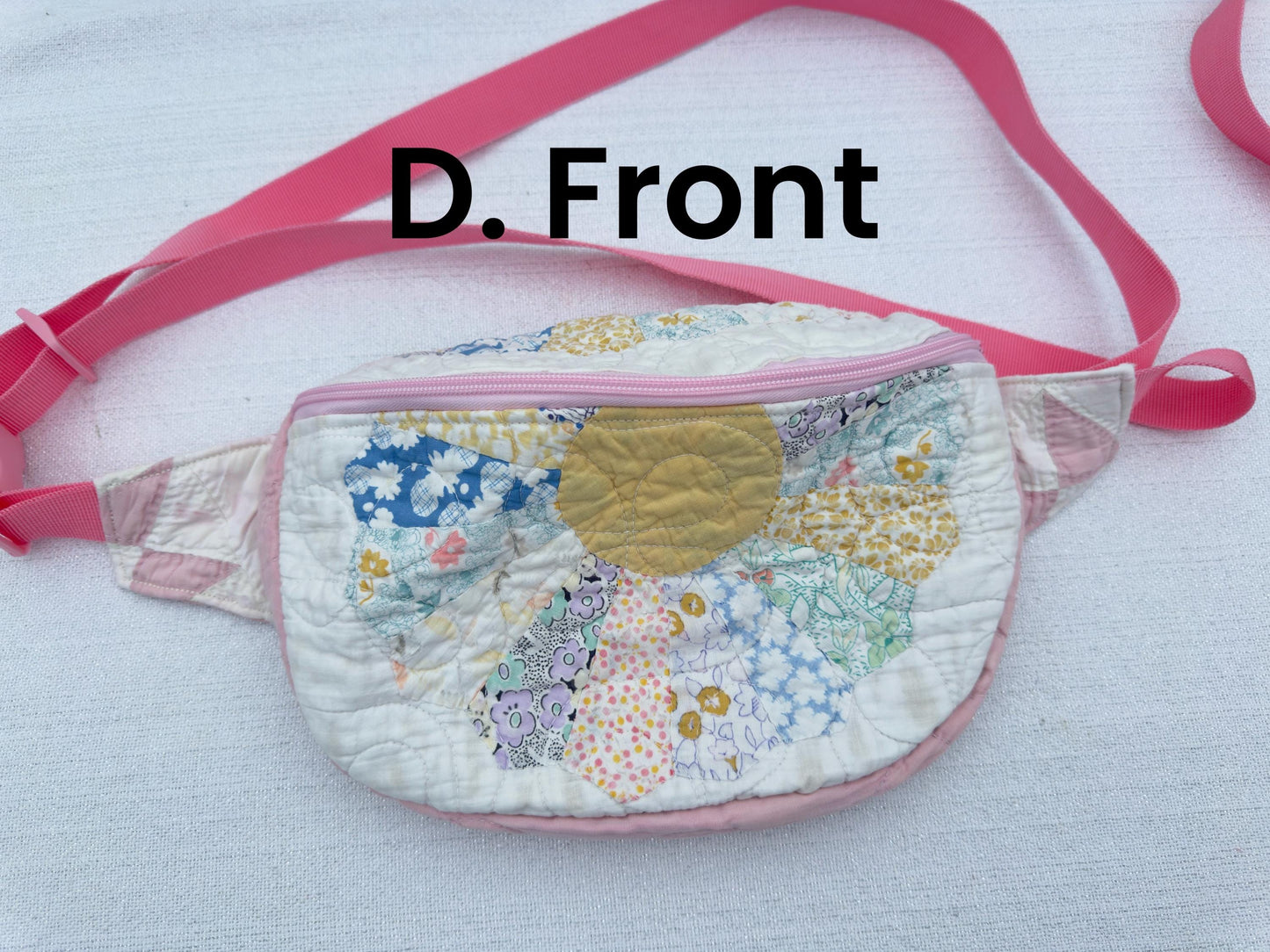 Handmade Vintage Repurposed Quilt Bum Bag